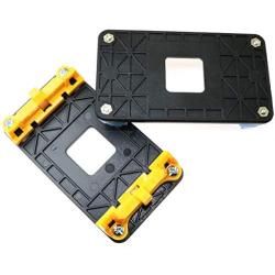 ToToT 2set AMD Plastic CPU Fan Stand Bracket Base 940AM2/FM1/FM2 Universal Base Black Bracket with Blue/Yellow Shim