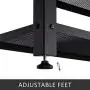 APICIZON Shoe Bench, Metal Shoe Rack Bench with 2 Mesh Shelves, Industrial Storage Bench for Entryway, Hallway, Mudroom, Rustic Brown, 31.5 Inch APICIZON Shoe Bench, Metal Shoe Rack Bench with 2 Mesh Shelves, Industrial Storage Bench for Entryway, Hallway, Mudroom, Rustic Brown, 31.5 Inch