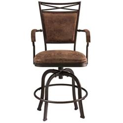 Hillsdale Bridgetown Swivel Tilt Counter Stool, Aged Bronze Finish