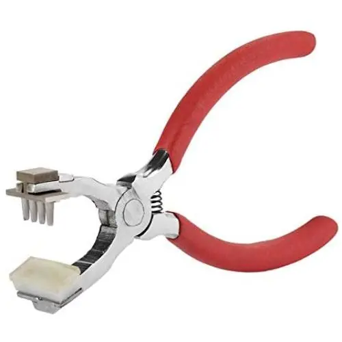 4mm Silent Leather Hole Punch Stitching Hand Pliers Leather Craft Tool Heavy Duty Snap Setter Pliers Tool for Metal Snaps Repairing Boat Covers 4mm Silent Leather Hole Punch Stitching Hand Pliers Leather Craft Tool Heavy Duty Snap Setter Pliers Tool for Metal Snaps Repairing Boat Covers