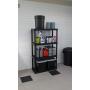 Gracious Living 4 Medium Duty Shelf Unit, 32''X14''X54.5'', Black
