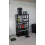 Gracious Living 4 Medium Duty Shelf Unit, 32''X14''X54.5'', Black Gracious Living 4 Medium Duty Shelf Unit, 32''X14''X54.5'', Black