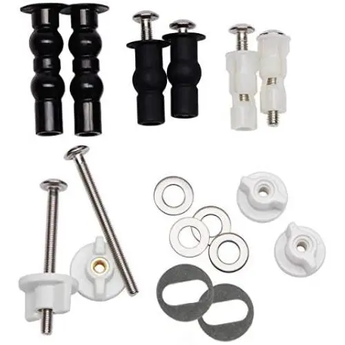 Universal Toilet Seats Screws and Bolts Metal - Toilet Seat Hinges Bolt Screws Toilet Seat Fixings Expanding Rubber Top Nuts Screws Mount Seat Hardware Toilet Seat Replacement Parts Kit(5 Choices) Universal Toilet Seats Screws and Bolts Metal - Toilet Seat Hinges Bolt Screws Toilet Seat Fixings Expanding Rubber Top Nuts Screws Mount Seat Hardware Toilet Seat Replacement Parts Kit(5 Choices)