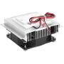 12V DIY Semiconductor Refrigeration Cooler Thermoelectric Peltier Cold Plate with Fan Cooling Device Conditioner Module