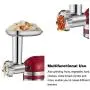 Food Meat Grinder Attachments Designed for KitchenAid Stand Mixers, Durable Metal Food Processor, Useful Mixer Accessory Including Sausage Stuffing Tubes