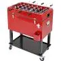 Clevr 68 Quart Qt Red Patio Cooler Ice Chest with Foosball Table Top, Portable Patio Party Bar Cold Drink Rolling Cart on Wheels with Tray Shelf,17 Gallon/ 65L Outdoor Rolling Beverage Cart Clevr 68 Quart Qt Red Patio Cooler Ice Chest with Foosball Table Top, Portable Patio Party Bar Cold Drink Rolling Cart on Wheels with Tray Shelf,17 Gallon/ 65L Outdoor Rolling Beverage Cart