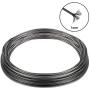 Lumuasky Picture Hanging Wire 90lb, Heavy Duty Stainless Steel Wire Rope for Hanging Picture Frame Mirror and Wall Art, Strong Metal Wire 124Feet with 100PCS Aluminum Crimping Sleeves
