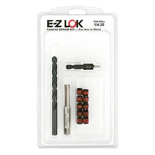 E-Z LOK EZ-310-4 Threaded Inserts for Metal, 1/4-20 Installation Kit, Steel, Black Oxide E-Z LOK EZ-310-4 Threaded Inserts for Metal, 1/4-20 Installation Kit, Steel, Black Oxide