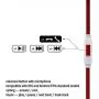 TENNMAK Dulcimer Strong Bass Clear Vocal Metal in-Ear Earphones Headphones Earbuds with Microphone and Remote - Red TENNMAK Dulcimer Strong Bass Clear Vocal Metal in-Ear Earphones Headphones Earbuds with Microphone and Remote - Red