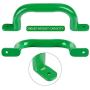 Purife 10 Metal Playground Safety Handles Green (Pair-500LBS), Playground Grab Handles, Kids Playset Handles, Hand Grip Bar for Playhouse,Treehouse, Jungle Gym, Climbing Frame, Swing Set Accessories