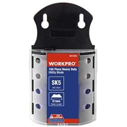 WORKPRO Utility Knife Blades Dispenser SK5 Steel 100-pack