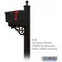 Salsbury Industries 4845BLK Decorative Victorian Mailbox Post Salsbury Industries 4845BLK Decorative Victorian Mailbox Post