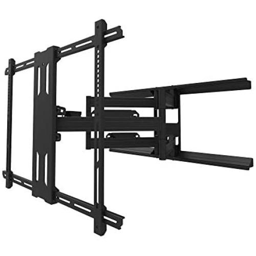 Kanto PDX700 Full Motion TV Wall Mount for 42-inch to 100-inch TVs | Supports up to 150 lbs (68 kg) | Swivel up to 90° | Tilt +15°/-3° | Black