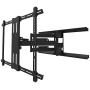 Kanto PDX700 Full Motion TV Wall Mount for 42-inch to 100-inch TVs | Supports up to 150 lbs (68 kg) | Swivel up to 90° | Tilt +15°/-3° | Black