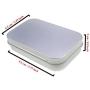 LJY 22 Pieces Rectangular Metal Empty Hinged Tins Containers Basic Necessities Home Storage Organizer Mini Box Set (3.75 x 2.45 x 0.8 inch)