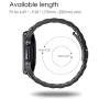 Fintie Bands Compatible with Samsung Galaxy Watch 3 45mm, Solid Stainless Steel Metal Bracelet Strap Replacement Wrist Band, Black