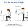 Flexispot Electric Height Adjustable Standing Desk, 48'' Sit Stand Up Computer Desk Workstation for Home Office (White Frame/White Desktop, 48 x 24 inch)