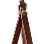 CONDA 66“ Wooden Tripod Display Floor Easel & Artist Easel, Adjustable Tray Chain Pine Brown Wood
