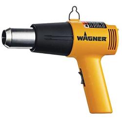 Wagner Spraytech 0503008 HT1000 Heat Gun, 2 Temp Settings 750ᵒF & 1000ᵒF, soften paint, caulking, adhesive, putty for removal, shrink wrap, bend plastic pipes, and loosen rusted nuts or bolts