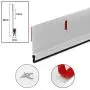 BAINING Metal Door Draft Stopper, Under Door Sweep Bottom Blocker with Rubber Seal Strip, Aluminum Sweeps for Home Doors Rodent Proof 2'' W x 36'' L, Silver BAINING Metal Door Draft Stopper, Under Door Sweep Bottom Blocker with Rubber Seal Strip, Aluminum Sweeps for Home Doors Rodent Proof 2'' W x 36'' L, Silver