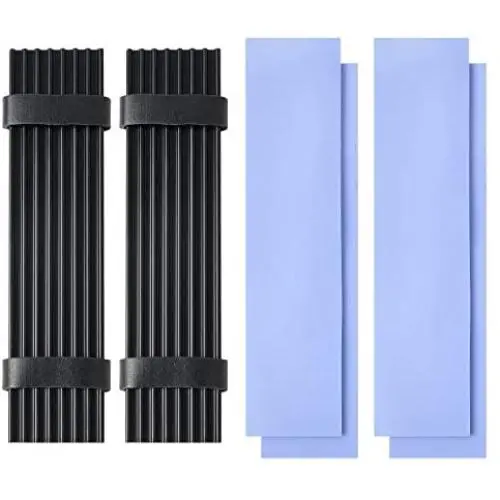 2 Pack M.2 Aluminum Heatsinks Cooler with Nano Silicone Thermal Pad for M.2 2280 SSD Laptop 2 Pack M.2 Aluminum Heatsinks Cooler with Nano Silicone Thermal Pad for M.2 2280 SSD Laptop