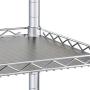 Seville Classics 3-Tier UltraDurable Commerical-Grade Heavy-Duty NSF-Certified Service Utility Storage Cart, 33.75'' W, Chrome