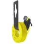 Gardzen 2-Pack Steel Wall-Mounted Heavy Duty Garden Hose Holder, Car Hose Holder, Carrier, Support for Garden Hose Hanger, with A Front Groove for Holding Spray Nozzle