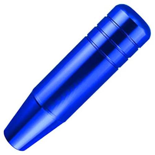 Abfer 5'' Heavy Weighted Shifter Knob, Aluminum Alloy Car Gear Lever Stick Shift Handle Fit Most Automatic Manual Vehicle (Blue)