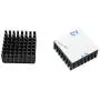 DGZZI 10PCS Black Aluminum Heatsink 25x25x10mm Square CPU Heat Sinks Cooling Cooler Fin with 10PCS 3M Silicone Based Thermal Pad