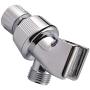 Shower Arm Holder for Handheld Shower Head, Adjustable Mount Bracket, Shower arm Adapter with Swivel Ball, Universal Mount (Chrome)