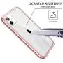 SURITCH Clear Case for iPhone 11, [Built in Screen Protector][9H Tempered Glass Back][Metallic Electroplated] Shockproof Hard Full Body Protection Silicone Bumper Cover for iPhone 11 6.1''(Rose Gold)