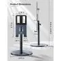 Fitfort Tablet Stand, Adjustable Tablet / Phone Holder of Aluminum Alloy Material, Case Friendly Stable Tablet Stand for iPad, iPad Air, iPad Pro 10.5, Samsung Tabs, and Phones Under 10.5-inch