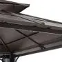 Sunjoy A102009100 Lindsay 10x12 ft. Steel Gazebo with 2-Tier Hip Roof Hardtop, Brown Sunjoy A102009100 Lindsay 10x12 ft. Steel Gazebo with 2-Tier Hip Roof Hardtop, Brown