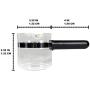 Univen Espresso Coffee Carafe Glass 4 Cup Universal fits Mr. Coffee, Krups, Salton, DeLonghi, etc.