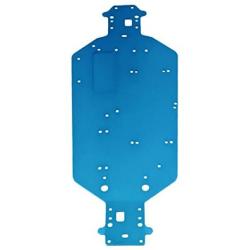 ShareGoo CNC Aluminum Chassis Replacement Upgrade Parts 04001 for HSP 94111 94107 94170 94118 97123, 1/10 RC Redcat Volcano Exceed Infinitive Truck Monster (Blue)