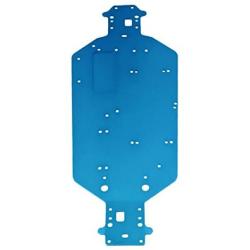 ShareGoo CNC Aluminum Chassis Replacement Upgrade Parts 04001 for HSP 94111 94107 94170 94118 97123, 1/10 RC Redcat Volcano Exceed Infinitive Truck Monster (Blue)