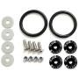 iJDMTOY Universal Fit Black Finish JDM Quick Release Fastener Kit For Car Bumper Trunk Fender Hatch Lid