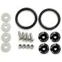 iJDMTOY Universal Fit Black Finish JDM Quick Release Fastener Kit For Car Bumper Trunk Fender Hatch Lid