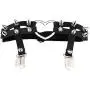 Jurxy 2PCS Gothic Studded Heart Garters Leg Ring Leg Elastic Punk Harness Garter Belt Adjustable Suspender with 2 Metal Clips – Black Jurxy 2PCS Gothic Studded Heart Garters Leg Ring Leg Elastic Punk Harness Garter Belt Adjustable Suspender with 2 Metal Clips – Black