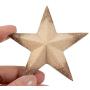 Wooden Stars for Crafts, Star Cutouts (3 x 3 x 1 in, 12 Pieces)