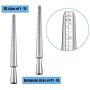 Mudder Aluminum Ring Mandrel Sizer Finger Sizing Measuring Stick - Size 1-13, with Ring Sizer Gauge Set of 27 Pcs