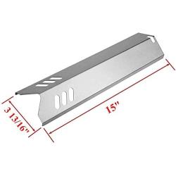 Metal Club Grill Replacement Parts for Dyna Glo DGF493BNP, DGF510SBP, Grill Burner Tubes and Heat Plate Shields for Backyard Grill GBC1461W, BY15-101-001-02, BY14-101-001-02, BY13-101-001-12 Models.