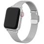 SWEES Compatible with iWatch 38mm 40mm 42mm 44mm, Stainless Steel Metal Narrow Small Soft Thin Replacement Compatible for iWatch Series 6 5 4 3 2 1 SE Women Men, Black, Champagne, Silver, Rose Gold