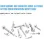 DYWISHKEY 320 Pieces 410 Stainless Steel #8#10#14 Hex Washer Head Self Drilling Sheet Metal Screws Assortment Kit DYWISHKEY 320 Pieces 410 Stainless Steel #8#10#14 Hex Washer Head Self Drilling Sheet Metal Screws Assortment Kit