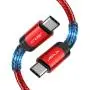USB C to USB C 60W Fast Charging Cable, JSAUX[2-Pack 6.6ft] Type C Charger Cord Compatible with Samsung Galaxy S21 /S20 /Note 20 10, MacBook Air/Pro 13, iPad Air/Pro 2020, Google Pixel 3/4, etc- Red