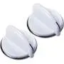 Unbreakable WE01X20378 Control Knob with METAL Ring Replacement Part by Blue Stars - Exact Fit For General Electric Dryers and Washers - Replaces WE01X20432 WH01X10307 WH01X10460 - PACK OF 2