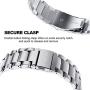 V-MORO Metal Strap Compatible with Galaxy Watch 46mm Bands/Gear S3 Classic/Frontier Band with Clips No Gaps Solid Stainless Steel Bracelet for Samsung Galaxy Watch 46mm R800/Gear S3 Smartwatch Silver