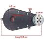 weelye 24V 30000RPM Gearbox with High Torque 24V DC Motor for Kids Ride on Car SUV Parts, Electric Motor with Gear Box High Speed RS550 DC Motor Match Children Ride on Toys Accessories