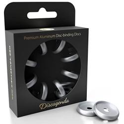 Discagenda Aluminum Disc-Binding Discs 24mm 0.94in 8 Piece Set Silver