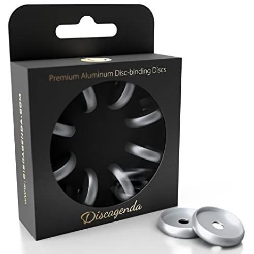 Discagenda Aluminum Disc-Binding Discs 24mm 0.94in 8 Piece Set Silver Discagenda Aluminum Disc-Binding Discs 24mm 0.94in 8 Piece Set Silver